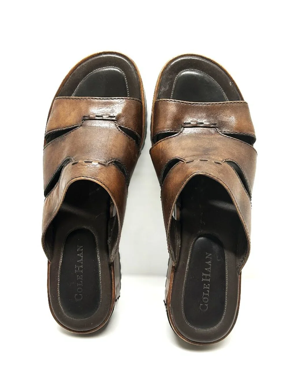 Cole Haan brown leather sandals sz 8.5